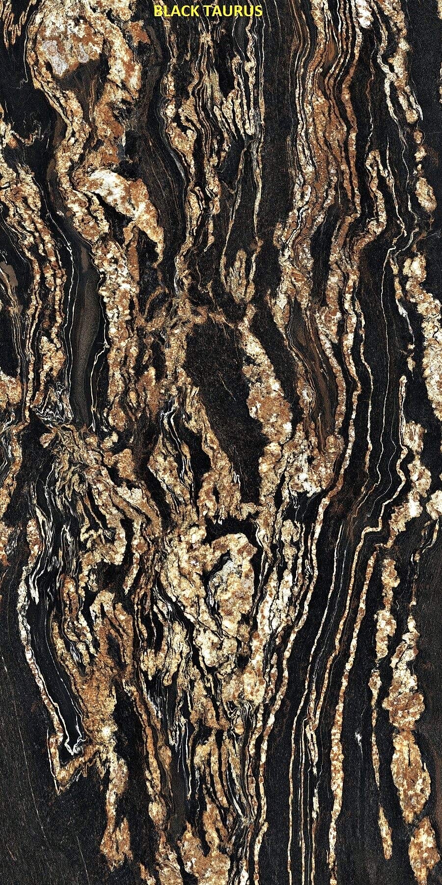 Materia Black Taurus Porselen Ürün, Mat, Parlak, 12 mm | Özata Grup