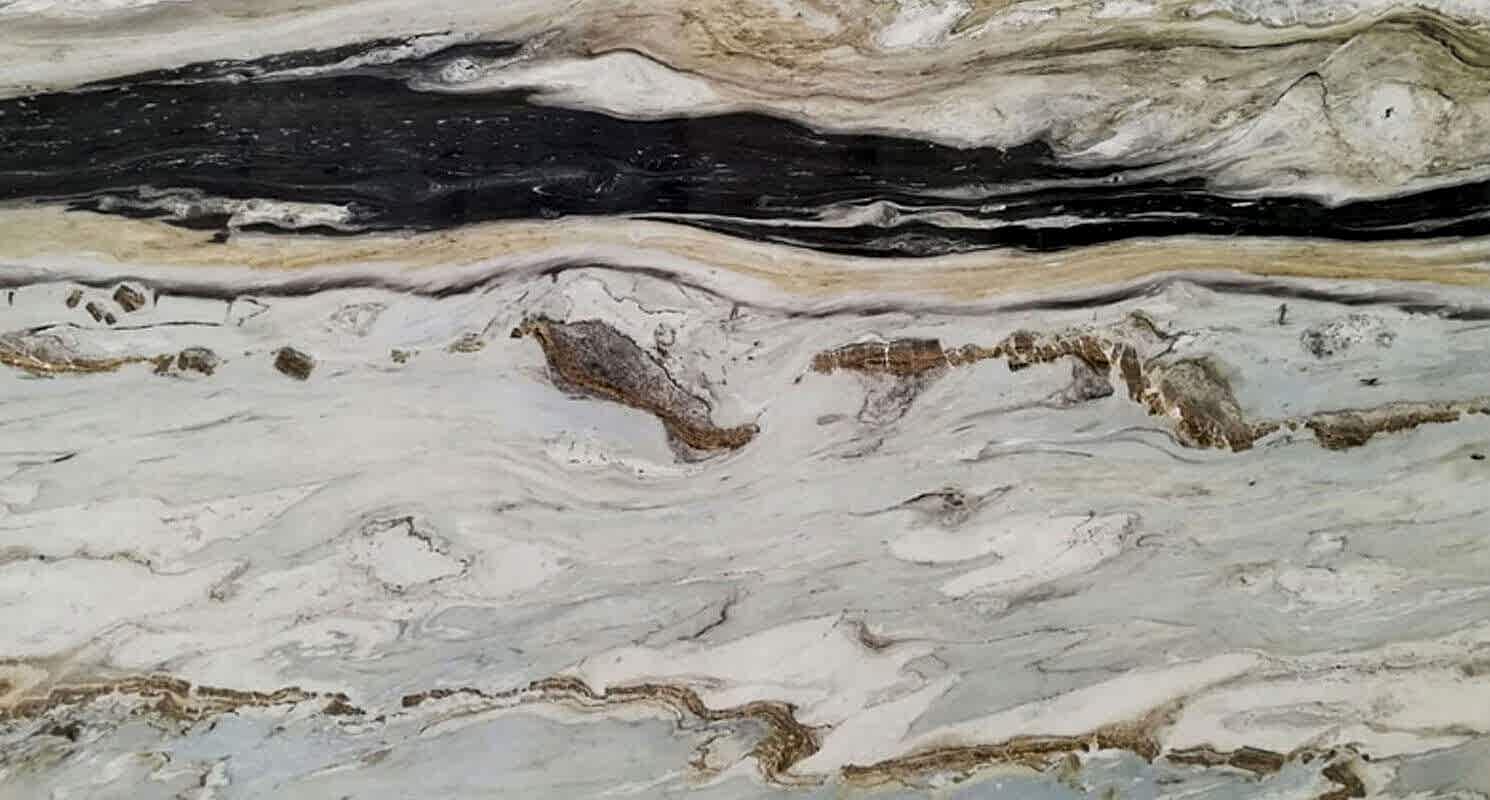 Mavi ve gri tonlarının zarif bir uyum içinde bir araya geldiği bu mermer, üzerindeki ince beyaz damarlarla huzurlu ve sofistike bir görünüm sunar. Özellikle modern ve şık mekanlarda tercih edilir.